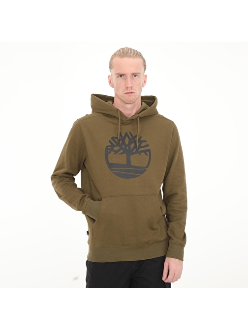 Timberland B0A2Bjhdy71-R Tree Logo Hoodie Erkek Sweatshirt Kahve XL