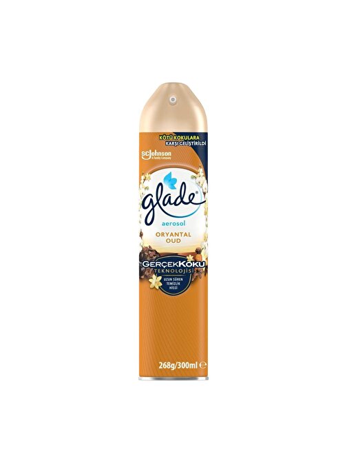 Glade Gerçek Koku Teknolojisi Hava Tazeleyici Aerosol Oda Kokusu Oriental Oud 300 ml