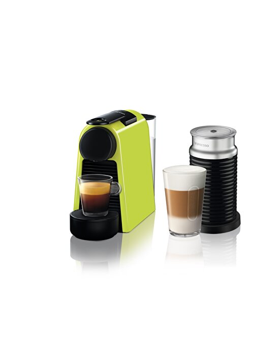 Nespresso D35 Essenza Mini Yeşil Kahve Makinesi ve Süt Köpürtücü Aksesuar