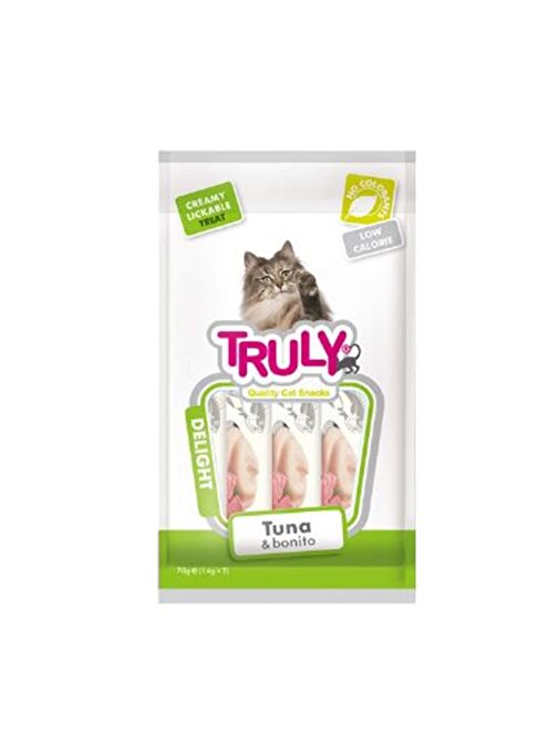 Truly Delight Ton Balıklı Ve Palamutlu Sıvı Kedi Ödül Maması 14 Gr X 5 Adet