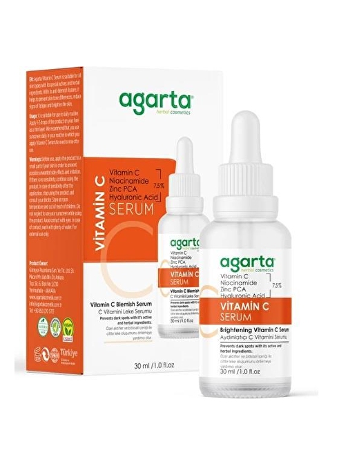 Agarta Yüz Serum Vitamin C 30 ML