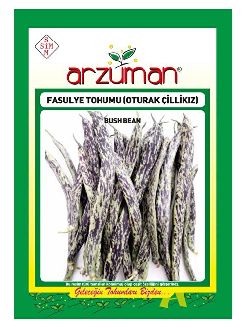 Patika Botanik Çilli Kız Oturak Fasülye Tohumu 100 Tohum 50 gr