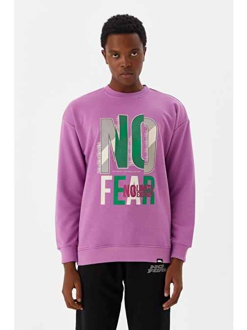 No Fear Erkek Sweatshirt Mor M500238 Mor M