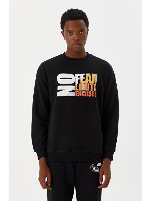 No Fear Erkek Sweatshirt Siyah M500260 Siyah M