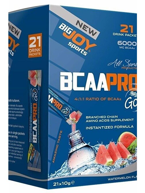 Bigjoy Sports Bcaa Pro Go! 21 Drink Packets Karpuz