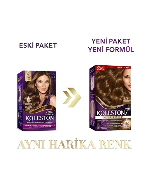 Wella Koleston Supreme Saç Boyası 6/3 Altın Kumral