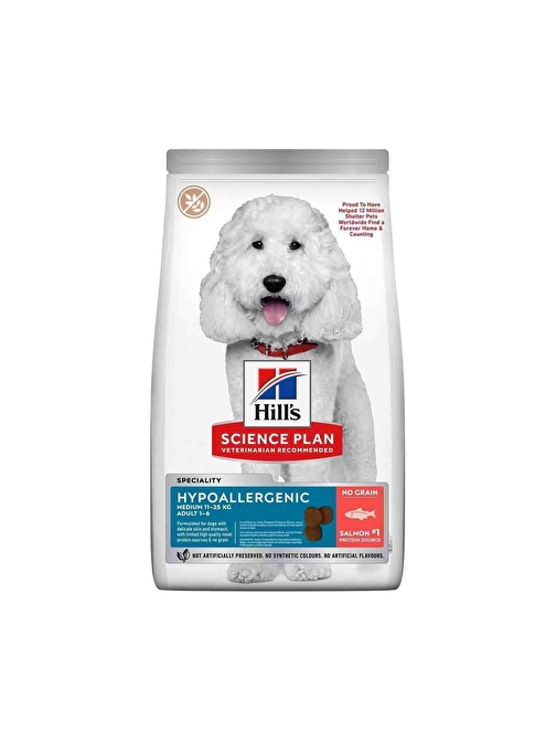 Hills Hypo-Allergenic Somonlu Orta Irk Yetişkin Köpek Maması 12 Kg