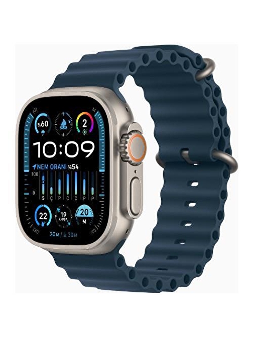 Apple Watch Series  Ultra 2 MREG3TU/A Apple Uyumlu 49 mm Blue Ocean Kordonlu Akıllı Saat Mavi