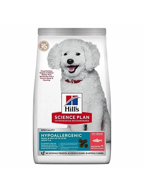 Hills Hypo-Allergenic Somonlu Küçük Irk Yetişkin Köpek Maması 6 Kg