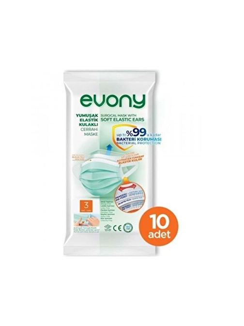 Evony CERRAHİ MASKE