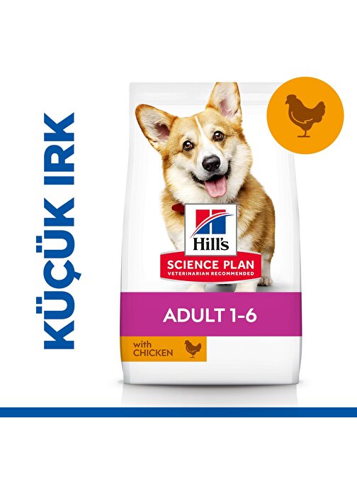 Hills Small Mini Küçük Irk Tavuklu Yetişkin Köpek Maması 1.5Kg