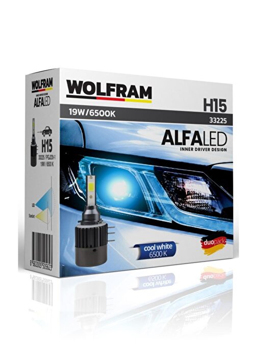 Wolfram Alfa H15 Led Far Ampul Takımı