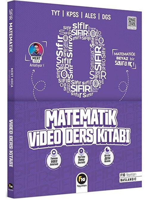 Mert Hoca İle Sıfırdan Matematik Video Ders Kitabı F10 Yayınları