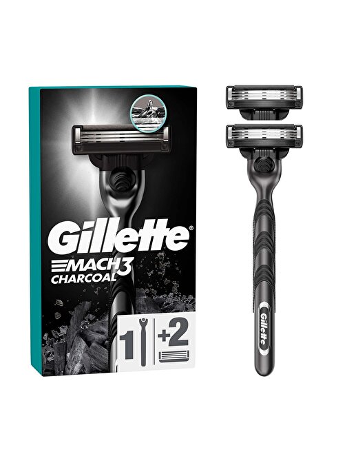 Gillette Mach3 Charcoal Yedekli Tıraş Makinesi