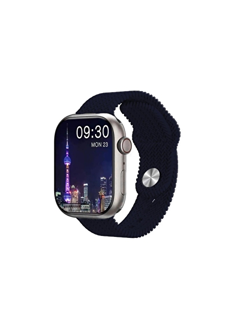 Schitec Watch Hk9 Pro Plus Android - iOS Uyumlu Amoled Ekran Akıllı Saat Lacivert