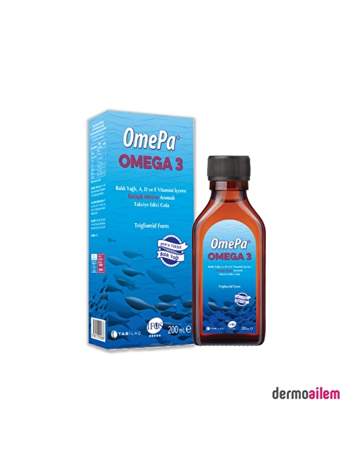 Omepa Karışık Meyve Aromalı Balık Yağı 200 ml