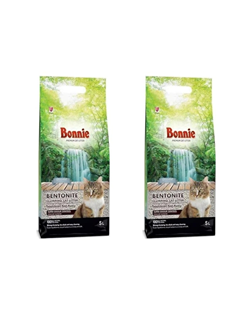 Bonnie Naturel Kedi Kumu 5 Lt*2 Adet