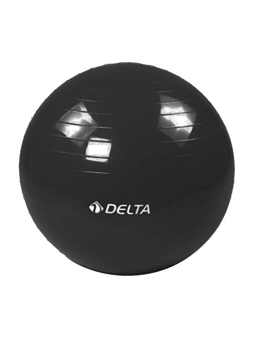 Delta 75 cm Dura-Strong Deluxe Siyah Pilates Topu (Pompasız)