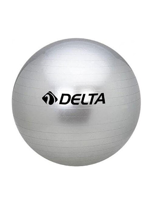 Delta 75 cm Dura-Strong Deluxe Gümüş Pilates Topu (Pompasız)