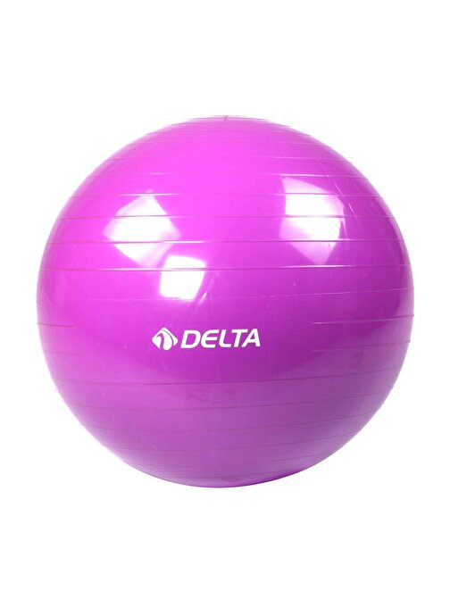 Delta 85 cm Dura-Strong Deluxe Mor Pilates Topu (Pompasız)