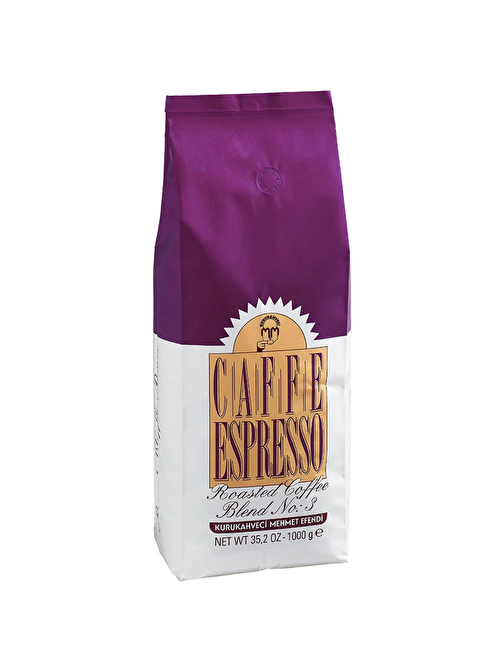 Kurukahveci Mehmet Efendi Kurukahveci Mehmet Efendi Caffe Espresso Blend No:3 Çekirdek Kahve 1 Kg