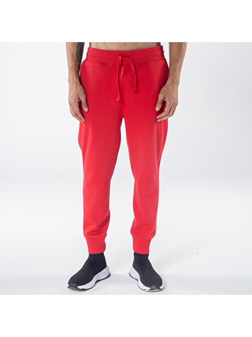 Agar Erkek Kırmızı Cepli Lastikli Jogger Pantalon Eşofman Altı | XL