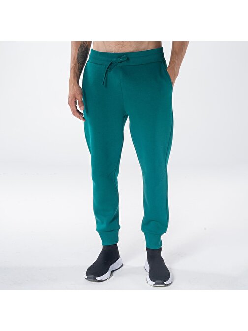 Agar Erkek Yeşil Cepli Lastikli Jogger Pantalon Eşofman Altı | XL
