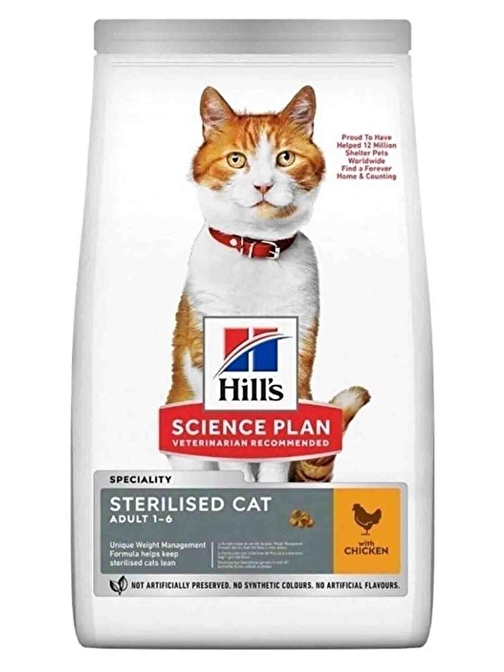 Hills Science Plan Tavuklu Kısırlaştırılmış Kedi Maması 3 Kg