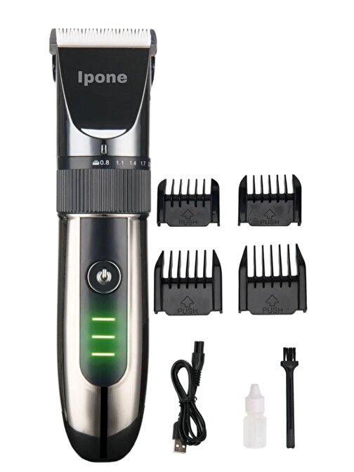 Ipone IP-1012 Ayarlanabilir Kişisel Bakım Profesyonel Saç Sakal Kesme Makinesi