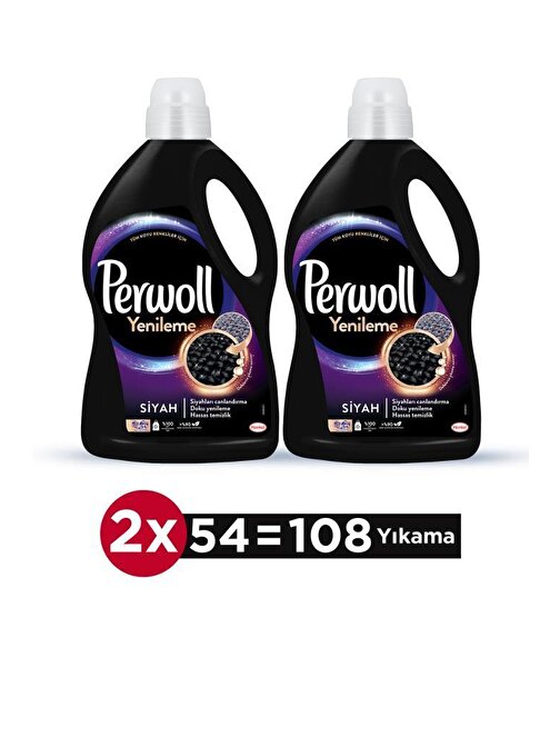 Perwoll Siyah Hassas Bakım Sıvı Çamaşır Deterjanı 2'li Set ( 2x2,97L)