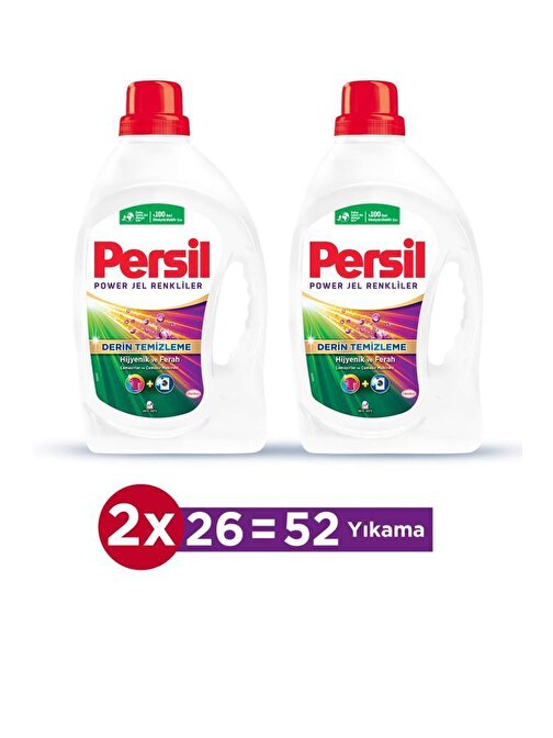 Persil Sıvı Çamaşır Deterjanı 2 x 1690ml (52 Yıkama) Color