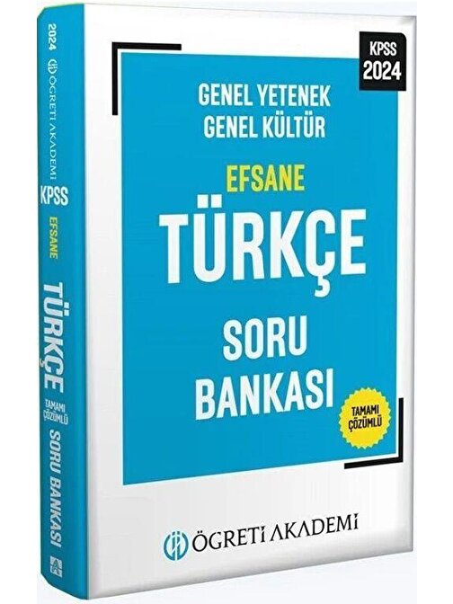 2024 Kpss Türkçe Efsane Soru Bankası Öğreti Akademi