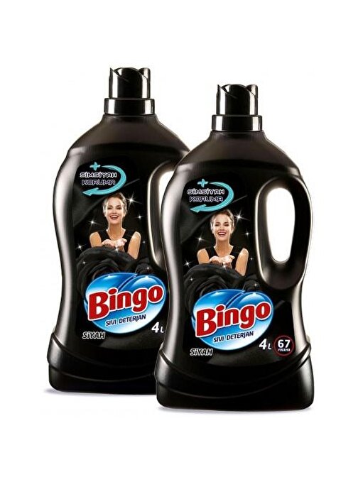Bingo Sıvı Çamaşır Deterjanı Siyahlara Özel 4 lt x 2 Adet