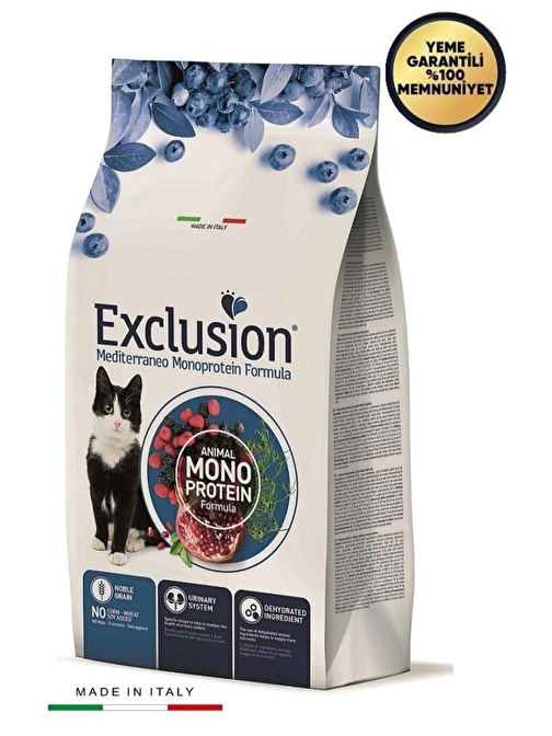 Exclusion Monoprotein Ton Balıklı Düşük Tahıllı Yetişkin Kedi Maması 12kg