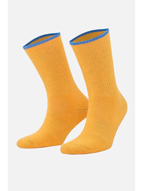 Aytuğ Kadın Pamuklu Kışlık Tekli Turuncu Havlu Soket Çorap - A-44084-T