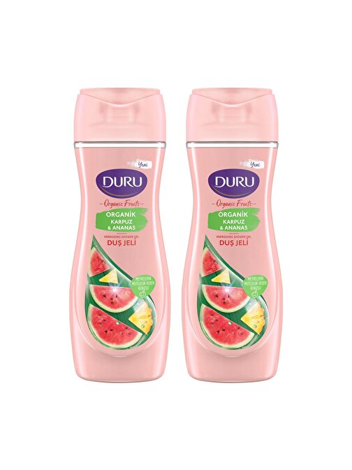 Organic Fruits Karpuz & Ananas Duş Jeli 2x450ml