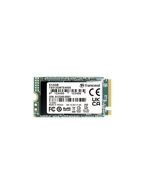 Transcend TS512GMTE400S 512 GB M2 NVME SSD