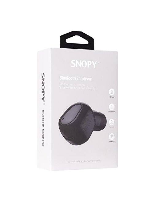 Snopy SN-BT155 Bluetooth Kulak Üstü Kulaklık Siyah
