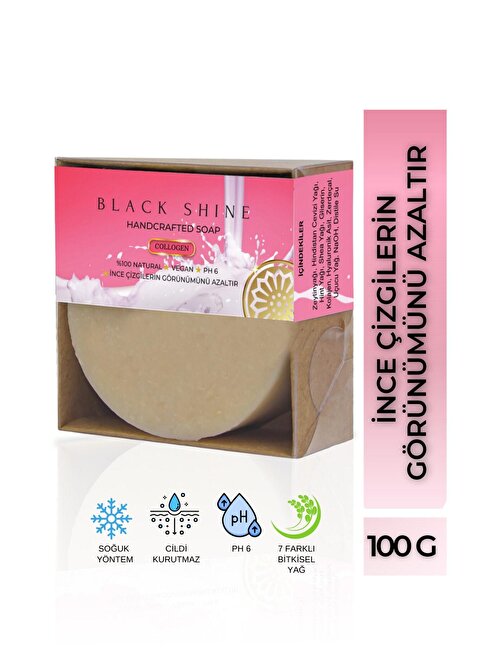 Black Shine BS Kolojen Katkılı Doğal Sabun Yenileyici Etkili KRM0104