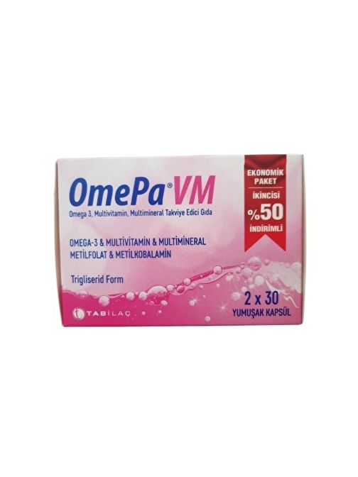 Omepa VM 30 Kapsül 2.si %50 İndirimli