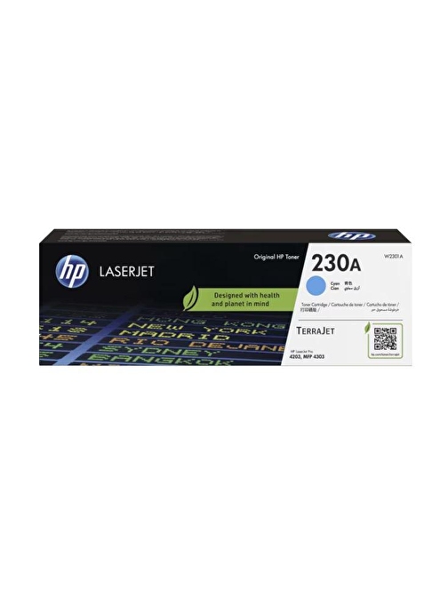 HP 230A W2301A Uyumlu Doldurmalı Orjinal Cyan Toner 1.800 Sayfa