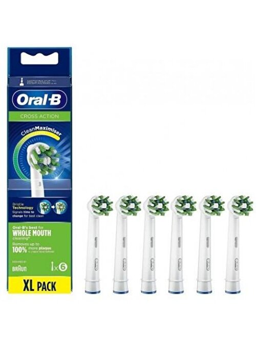 Oral-B Diş Fırçası Yedek Başlığı Clean Maximiser Cross Action 6 lı