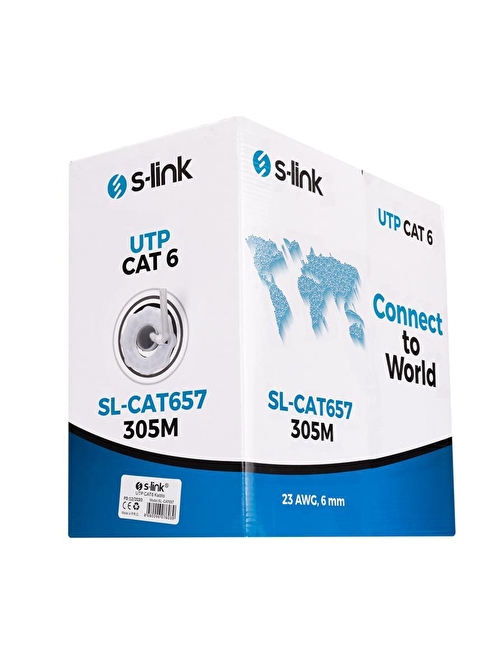 S-link SL-CAT657 305mt 23AWG Utp CAT6 Kablo