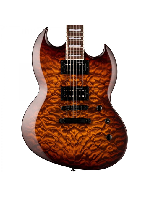 ESP LTD VIPER 256 Dark Brown Sunburst Elektro Gitar