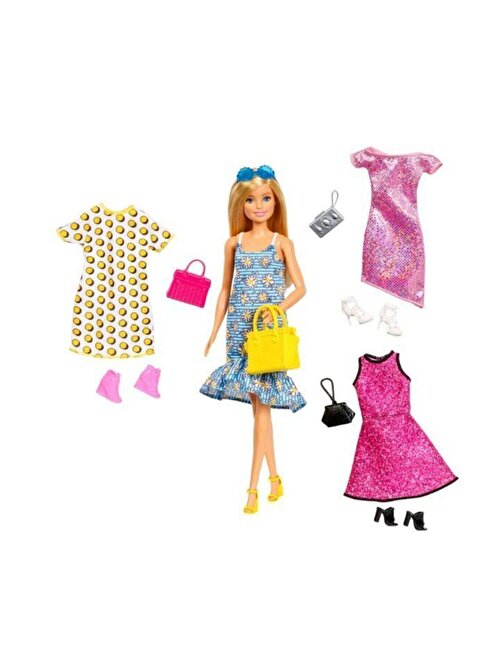 Barbie BRB/GDJ40 Kıyafet Kombinleri Seti Oyuncak Bebek