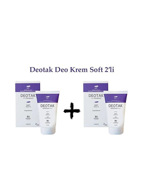 DEOTAK SOFT KREM 35ML X 2 ADET