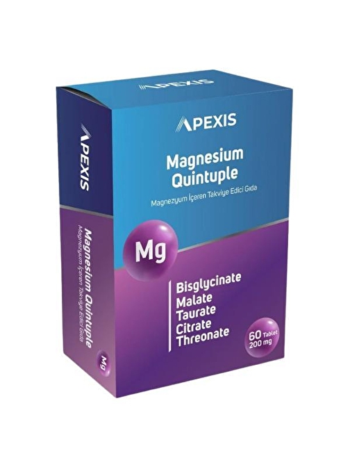 APEXİS MAGNESİUM QUİNTUPLE 60 LI