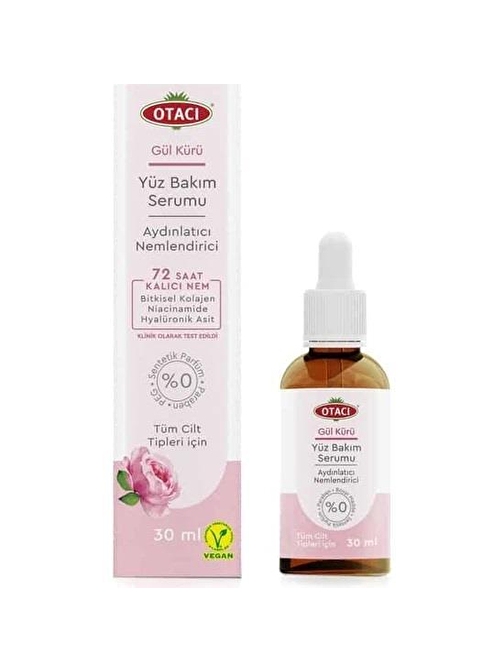 Otacı Gül Kürü Yüz Bakım Serumu Aydınlatıcı Ve Nemlendirici 30 Ml