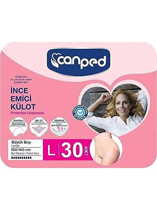 CANPED İNCE EMICI KULOT L 30 LU