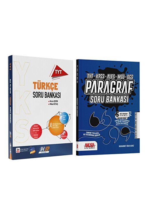 Hız Ve Renk Tyt Türkçe İle Ankara Kitap Merkezi Paragraf Soru Bankası 2 Kitap Set